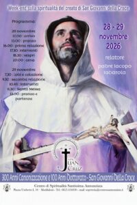 Week-end sulla Spiritualità del Santo Padre Giovanni della Croce