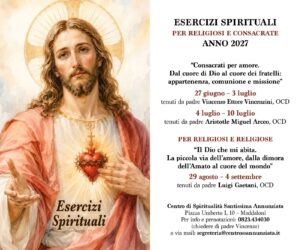 Esercizi spirituali per religiosi e consacrate anno 2027